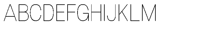 Dnv Rounded Thin Semi Condenced Font UPPERCASE