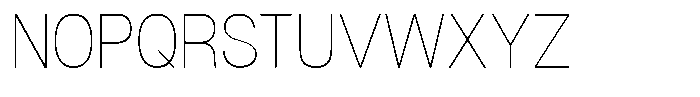 Dnv Rounded Thin Semi Condenced Font UPPERCASE