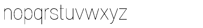 Dnv Rounded Thin Semi Condenced Font LOWERCASE