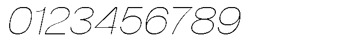Dnv Rounded Thin Semi Expanded Italic Font OTHER CHARS