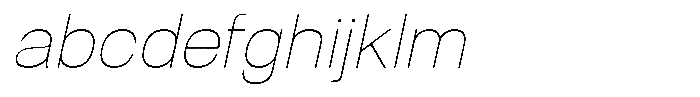 Dnv Rounded Thin Semi Expanded Italic FONT