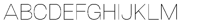 Dnv Rounded Thin Semi Expanded Font UPPERCASE