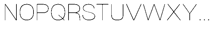 Dnv Rounded Thin Semi Expanded Font UPPERCASE