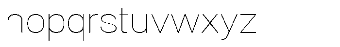 Dnv Rounded Thin Semi Expanded Font LOWERCASE