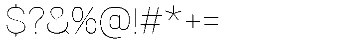 Dnv Rounded Thin Font OTHER CHARS