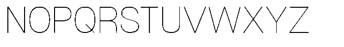 Dnv Rounded Thin Font UPPERCASE