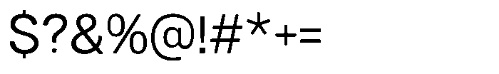 Dnv Rounded Variable Thin Font OTHER CHARS