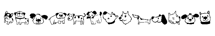 DOG CUTE  DOODLE FONT