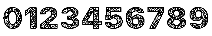 DOODLE FILL Font OTHER CHARS