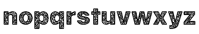 DOODLE FILL Font LOWERCASE