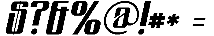 Dobole Italic Font OTHER CHARS