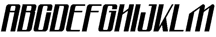 Dobole Italic Font UPPERCASE