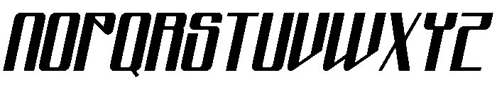 Dobole Italic Font UPPERCASE
