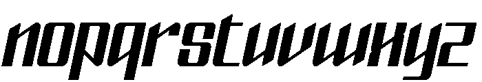 Dobole Italic Font LOWERCASE