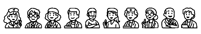 Doctor And Nurse Regular Font OTHER CHARS