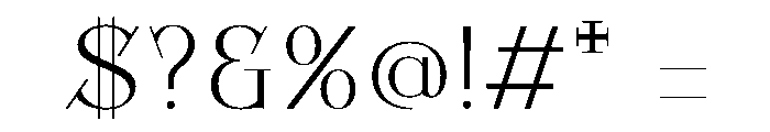 Dodark Thin Font OTHER CHARS