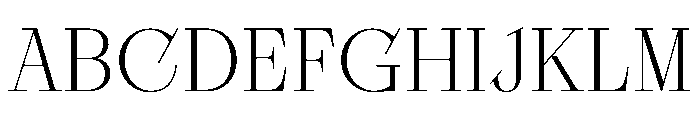 Dodark Thin Font UPPERCASE