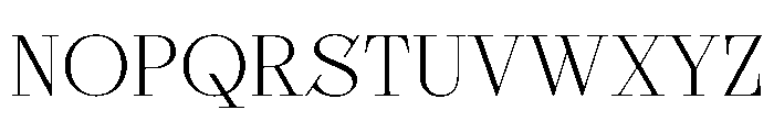 Dodark Thin Font UPPERCASE