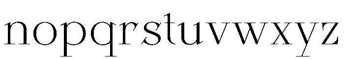 Dodark Thin Font LOWERCASE