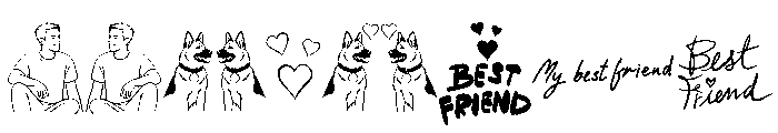Dog And Owner Font OTHER CHARS