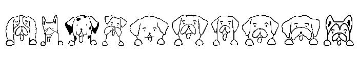 Dog Breed Faces Font OTHER CHARS