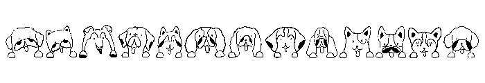 Dog Breed Faces FONT