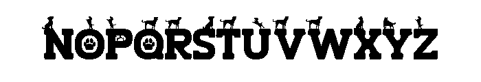 Dog Brown Font UPPERCASE