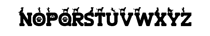Dog Brown Font LOWERCASE