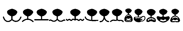 Dog Mouth Shape FONT