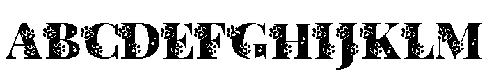 Dog Paw Inside Regular FONT