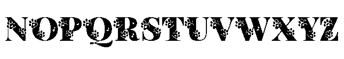 Dog Paw Inside Regular Font LOWERCASE