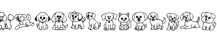 Dog Pet Font LOWERCASE