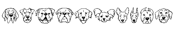 Dog Portrait Font OTHER CHARS