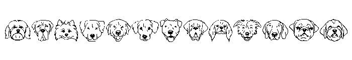 Dog Portrait Font LOWERCASE