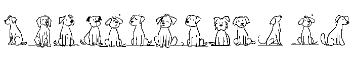 Dog Sketch Line FONT