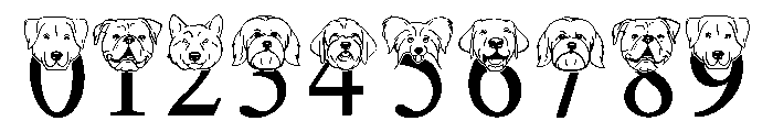 Dog face Font OTHER CHARS