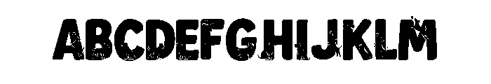 Dog letter Blue FONT