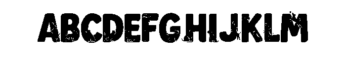 Dog letter Brown Font UPPERCASE