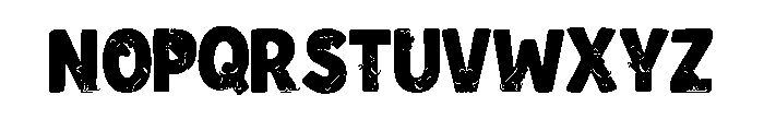 Dog letter Brown Font UPPERCASE