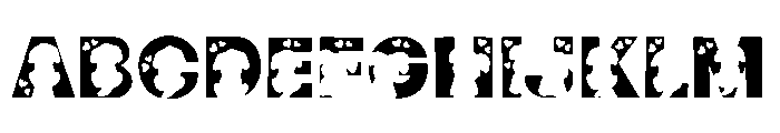 Dog lovers Font UPPERCASE