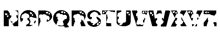 Dog lovers Font UPPERCASE