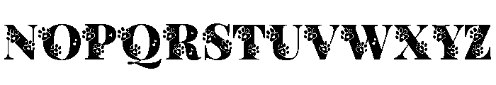 DogPawInside-Regular Font LOWERCASE
