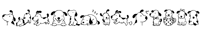 Doggy Doodle Font UPPERCASE