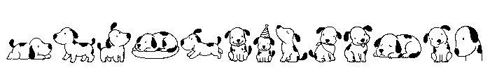 Doggy Doodle Font UPPERCASE