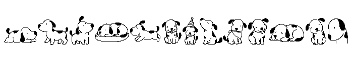 Doggy Doodle Font LOWERCASE