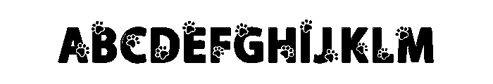 Doglover Font UPPERCASE