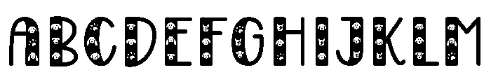 Dogs lover Font UPPERCASE