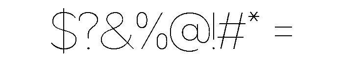 Dogwood Thin Font OTHER CHARS