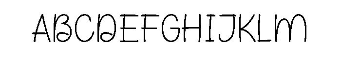 Doing Slowly Font UPPERCASE