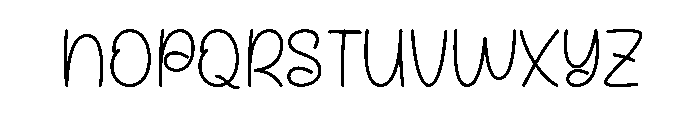 Doing Slowly Font UPPERCASE